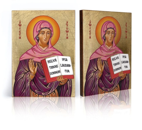 Ikona Religijna Święta Sylwia - GAR IP-4148 - Dewocjonalia P.H. Jakóbczak - Katolicki sklep liturgiczny i hurtownia