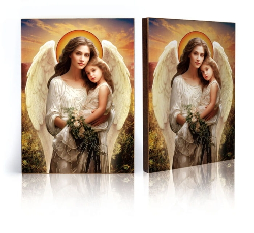 Ikona Religijna Anioł Stróż - GAR IP-4150 - Dewocjonalia P.H. Jakóbczak - Katolicki sklep liturgiczny i hurtownia