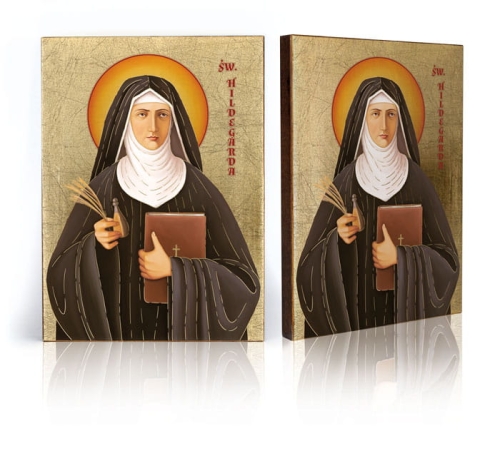 Ikona Religijna Święta Hildegarda - GAR IP-4153 - Dewocjonalia P.H. Jakóbczak - Katolicki sklep liturgiczny i hurtownia