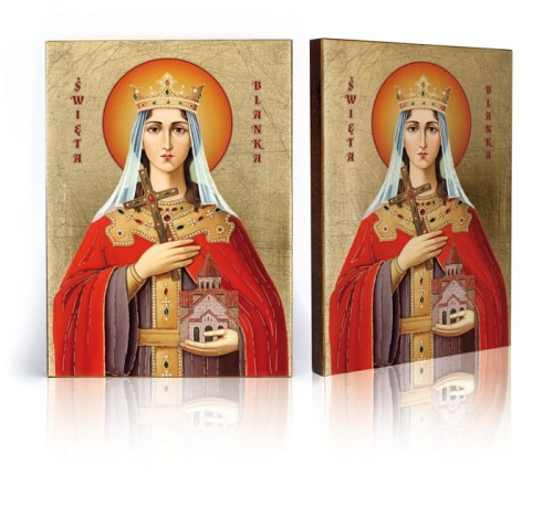 Ikona Religijna Święta Blanka - GAR IP-4166 - Dewocjonalia P.H. Jakóbczak - Katolicki sklep liturgiczny i hurtownia