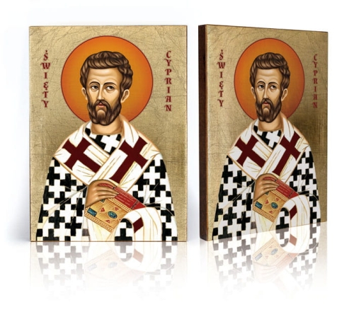 Ikona Religijna Święty Cyprian - GAR IP-4168 - Dewocjonalia P.H. Jakóbczak - Katolicki sklep liturgiczny i hurtownia