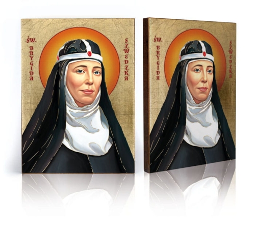 Ikona Religijna Święta Brygida Szwedzka - GAR IP-4182 - Dewocjonalia P.H. Jakóbczak - Katolicki sklep liturgiczny i hurtownia