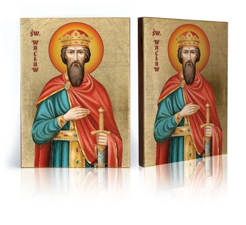 Ikona Religijna Święty Wacław - GAR IP-4189 - Dewocjonalia P.H. Jakóbczak - Katolicki sklep liturgiczny i hurtownia