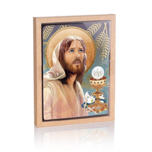 Ikona Religijna Pamiątka Pierwszej Komunii Świętej - GAR IP-3853 - Dewocjonalia P.H. Jakóbczak - Katolicki sklep liturgiczny i hurtownia