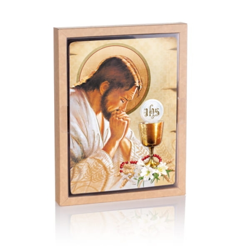 Ikona Religijna Pamiątka Pierwszej Komunii Świętej - GAR IP-3851 - Dewocjonalia P.H. Jakóbczak - Katolicki sklep liturgiczny i hurtownia