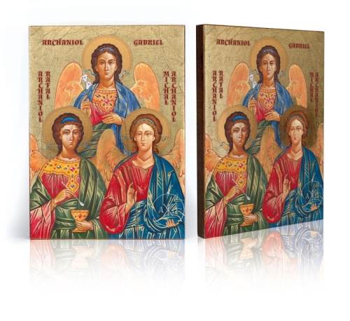 Ikona Religijna Trzej Archaniołowie - GAR IP-4195 - Dewocjonalia P.H. Jakóbczak - Katolicki sklep liturgiczny i hurtownia
