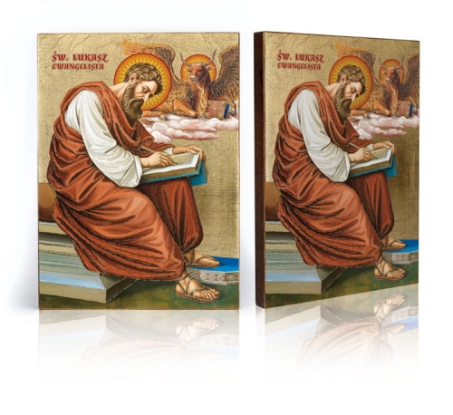 Ikona Religijna Święty Łukasz Ewangelista - GAR IP-4196 - Dewocjonalia P.H. Jakóbczak - Katolicki sklep liturgiczny i hurtownia