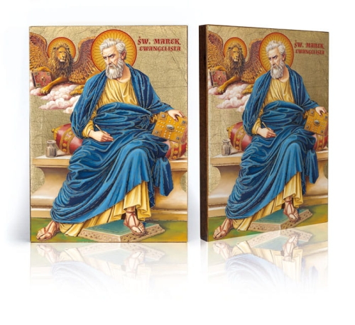 Ikona Religijna Święty Marek Ewangelista - GAR IP-4197 - Dewocjonalia P.H. Jakóbczak - Katolicki sklep liturgiczny i hurtownia
