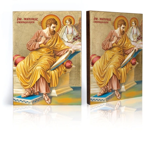 Ikona Religijna Święty Mateusz Ewangelista - GAR IP-4198 - Dewocjonalia P.H. Jakóbczak - Katolicki sklep liturgiczny i hurtownia