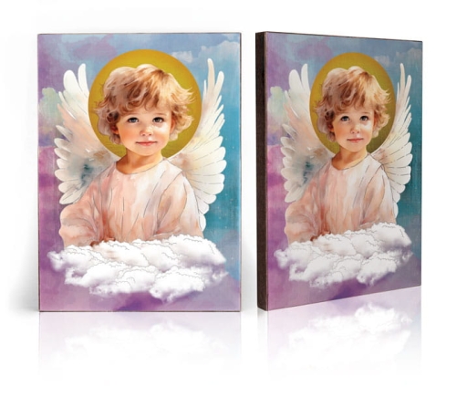 Ikona Religijna Anioł Stróż - GAR IP-4208 - Dewocjonalia P.H. Jakóbczak - Katolicki sklep liturgiczny i hurtownia