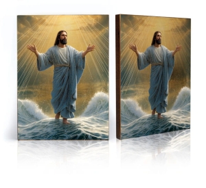 Ikona Religijna Chrystus chodzący po wodzie
