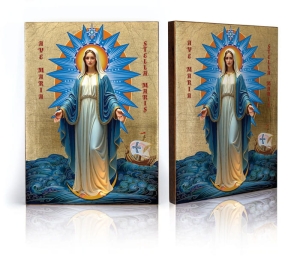 Ikona Religijna Maryja Gwiazda Morza STELLA-MARIS