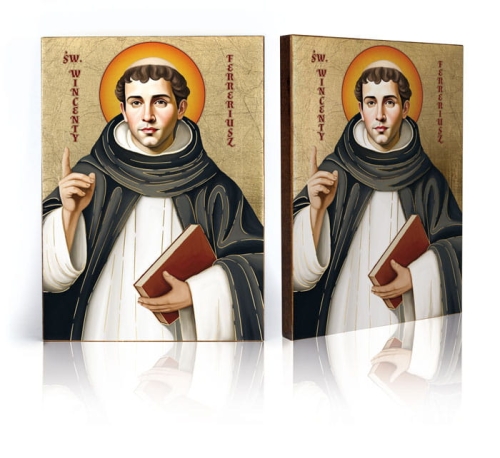Ikona Religijna Święty Wincenty Ferreriusz - GAR IP-4255 - Dewocjonalia P.H. Jakóbczak - Katolicki sklep liturgiczny i hurtownia