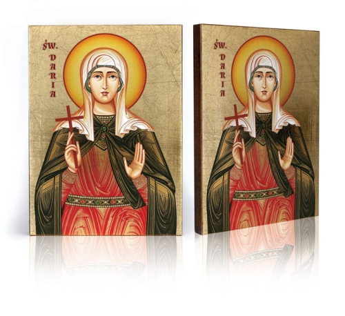 Ikona Religijna Święta Daria - patronka sędziów - GAR IP-4260 - Dewocjonalia P.H. Jakóbczak - Katolicki sklep liturgiczny i hurtownia