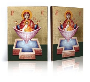 Ikona Religijna Matka Boża - Źródło Życia