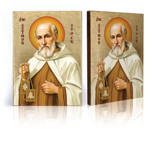 Ikona Religijna Święty Szymon Stock - GAR IP-4273 - Dewocjonalia P.H. Jakóbczak - Katolicki sklep liturgiczny i hurtownia