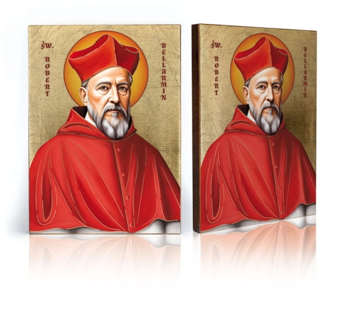 Ikona Religijna Święty Robert Bellarmin - patron katechetów - GAR IP-4274 - Dewocjonalia P.H. Jakóbczak - Katolicki sklep liturgiczny i hurtownia