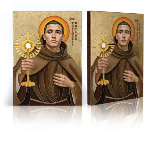 Ikona Religijna Święty Paschalis Baylon - GAR IP-4276 - Dewocjonalia P.H. Jakóbczak - Katolicki sklep liturgiczny i hurtownia