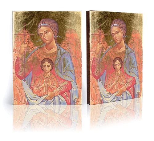 Ikona Religijna Archanioł z Dzieckiem - GAR IP-3467 - Dewocjonalia P.H. Jakóbczak - Katolicki sklep liturgiczny i hurtownia