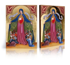 Ikona Religijna Matka Boża Prześladowanych Chrześcijan