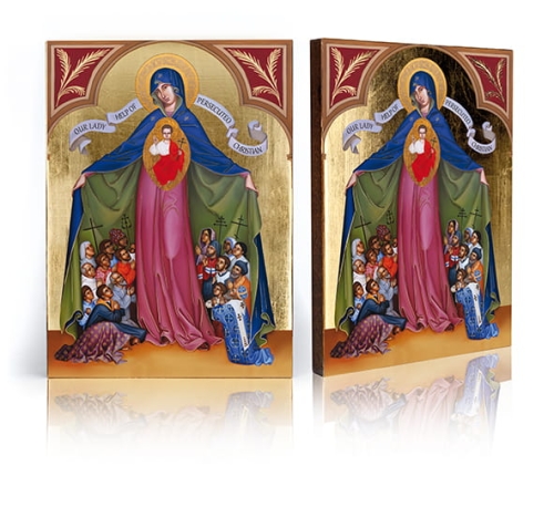 Ikona Religijna Matka Boża Prześladowanych Chrześcijan - GAR IP-3685 - Dewocjonalia P.H. Jakóbczak - Katolicki sklep liturgiczny i hurtownia