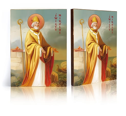 Ikona Religijna Święty Mikołaj - GAR IP-3645 - Dewocjonalia P.H. Jakóbczak - Katolicki sklep liturgiczny i hurtownia