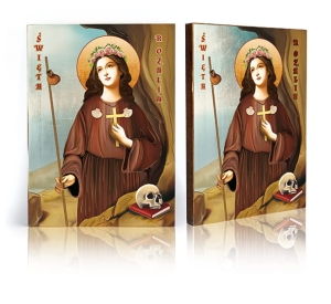 Ikona Religijna Święta Rozalia (patronka chroniąca od zarazy)