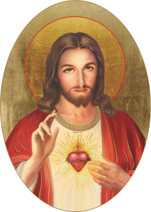 Ikona Religijna Ikona owalna Serce Jezusa