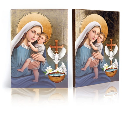 Ikona Religijna Pamiątka Chrztu Świętego dla chłopca z dedykacją - GAR IP-3858 - Dewocjonalia P.H. Jakóbczak - Katolicki sklep liturgiczny i hurtownia