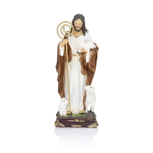 Figurka - Jezus Dobry Pasterz - 20 cm - JS ZY18101-8B - Dewocjonalia P.H. Jakóbczak - Katolicki sklep liturgiczny i hurtownia