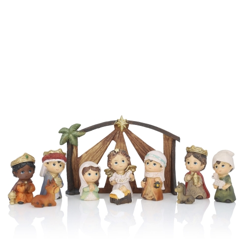 Szopka bożonarodzeniowa - Kids - 12 cm - Classic - JS ZY18043TK - Dewocjonalia P.H. Jakóbczak - Katolicki sklep liturgiczny i hurtownia