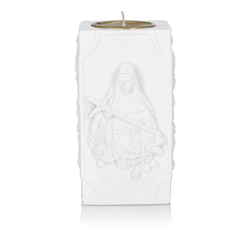 Świecznik - św.  Rita - 13 cm - JS HY72661A - Dewocjonalia P.H. Jakóbczak - Katolicki sklep liturgiczny i hurtownia