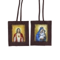 Szkaplerz Karmelitański - Serce Jezusa - Matka Boża Szkaplerzna - JS N170 - Dewocjonalia P.H. Jakóbczak - Katolicki sklep liturgiczny i hurtownia