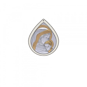 Obrazek Matka Boża z Dzieciątkiem - łezka (bez ozdób)