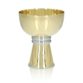 Zestaw liturgiczny - kielich - patena - puszka - mosiądz - nikiel - pozłacane - JS CBM-1016N - Dewocjonalia P.H. Jakóbczak - Katolicki sklep liturgiczny i hurtownia