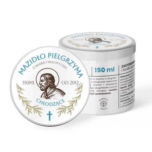 Mazidło Pielgrzyma (150 ml) - chłodzące - JJ MP-CH-150 - Dewocjonalia P.H. Jakóbczak - Katolicki sklep liturgiczny i hurtownia