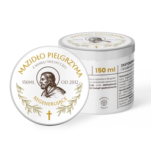 Mazidło Pielgrzyma (150 ml) - regenerujące - JJ MP-REG-150 - Dewocjonalia P.H. Jakóbczak - Katolicki sklep liturgiczny i hurtownia