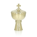 Zestaw liturgiczny - kielich - patena - puszka - mosiądz - pozłacane - JS CBM-1016-1 - Dewocjonalia P.H. Jakóbczak - Katolicki sklep liturgiczny i hurtownia