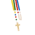 Różaniec - drewno - 7 mm - misyjny - JS R23 - Dewocjonalia P.H. Jakóbczak - Katolicki sklep liturgiczny i hurtownia
