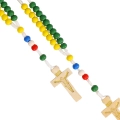 Różaniec - drewno - 7 mm - misyjny - JS R23 - Dewocjonalia P.H. Jakóbczak - Katolicki sklep liturgiczny i hurtownia