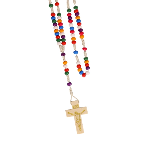 Różaniec - drewno - 4 mm - Lourdes - JS R476 - Dewocjonalia P.H. Jakóbczak - Katolicki sklep liturgiczny i hurtownia