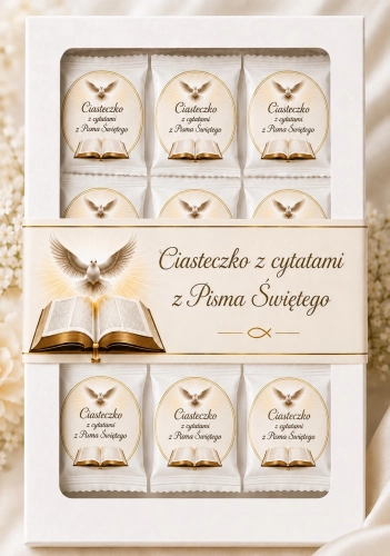 Ciasteczko z cytatami z Pisma Świętego Ciasteczko z cytatami z Pisma Świętego (15 szt.)