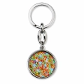 Brelok ze Świętym Krzysztofem – Włoskie Szkło Murrina (Millefiori) - okrągły, mix wzorów - JJ 2604/01 - Dewocjonalia P.H. Jakóbczak - Katolicki sklep liturgiczny i hurtownia
