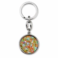 Brelok ze Świętym Krzysztofem – Włoskie Szkło Murrina (Millefiori) - okrągły, mix wzorów - JJ 2604/01 - Dewocjonalia P.H. Jakóbczak - Katolicki sklep liturgiczny i hurtownia
