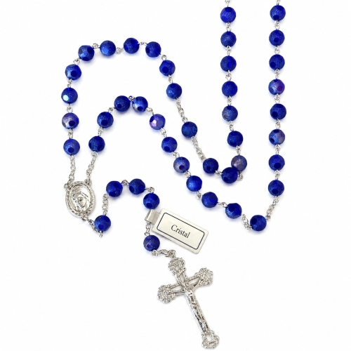 Różaniec Kryształowy z Fasetowanymi Paciorkami - JJ 0296/11 - Dewocjonalia P.H. Jakóbczak - Katolicki sklep liturgiczny i hurtownia