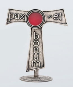 Relikwiarz Tau - srebrzony patynowany