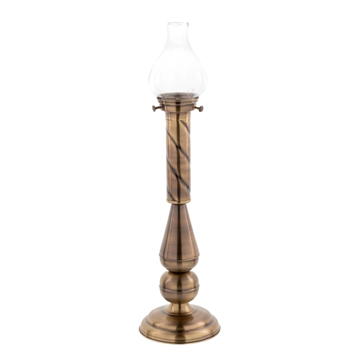 Lichtarz mosiężny, akolitka L21 (64 cm) patynowany - LC L21-Patyna - Dewocjonalia P.H. Jakóbczak - Katolicki sklep liturgiczny i hurtownia