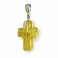 Bursztynowy Krzyżyk Wisiorek do Łańcuszka - 13084 - Dewocjonalia P.H. Jakóbczak - Katolicki sklep liturgiczny i hurtownia