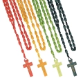 Zestaw 12 szt. - Różaniec w pudełku - drewno - 7 mm - Kids  - JS PR07-1 - Dewocjonalia P.H. Jakóbczak - Katolicki sklep liturgiczny i hurtownia