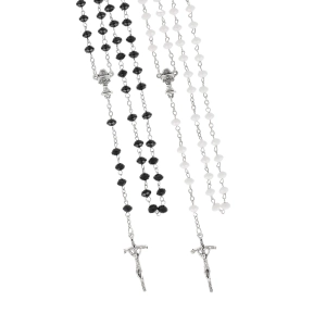 Różaniec - Pierwsza Komunia Święta - 6 mm - plastik - pudełko